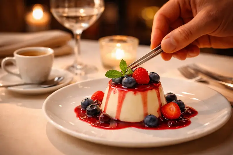 Panna Cotta mit Beerensauce